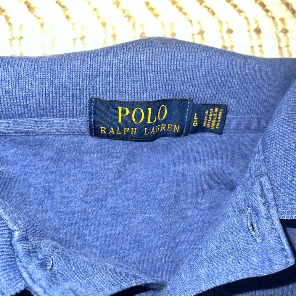 Polo Ralph Lauren Mens Polo Shirt Size Large Blue Short Sleeve - Picture 2 of 6